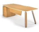 Rectangular table with 2 feet and buck