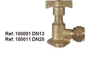 FLANGED INLET VALVE FIXED DRIVE MANUAL DISPOSITO backstop