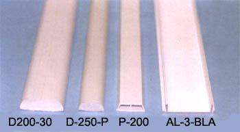 Profiles for coatings monocastrates in pvc