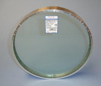 Vidrio laminado múltiple transparente, compuesto por diez hojas de vidrio flotado