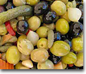Olives, pickles and capers
