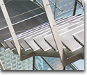 Metallic ladders, rails, handrails and bars