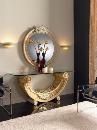 Console and mirror model EMPERATRIZ sizes 180x55x76 and 110 Diam.